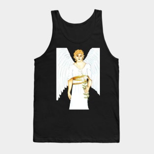 Archangel Gabriel the Messenger Angel- Light Blue Tank Top